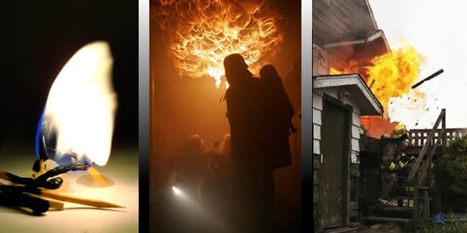 Pré-ignição, crescimento e incêndio desenvolvido